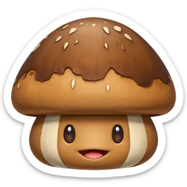 goomba mushroom brown sticker