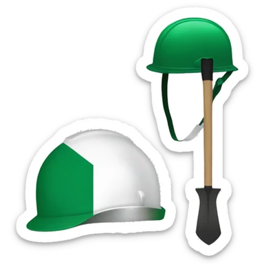nigeria flag gardener helmet sticker