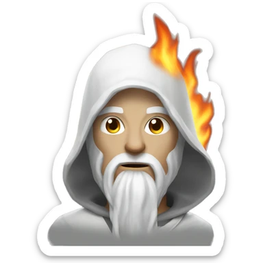 Pyromancer white skin sticker