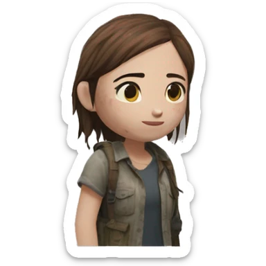 Ellie the last of us sticker