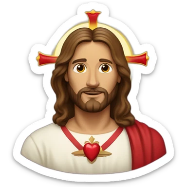 Jesus sacred heart  sticker
