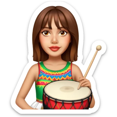 Festive Drummer sticker