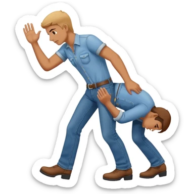 Belt spanking  sticker