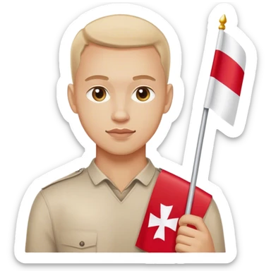 Man polish patriot poland
 sticker