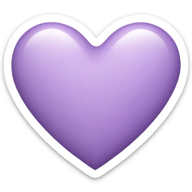 Light Purple Heart  sticker