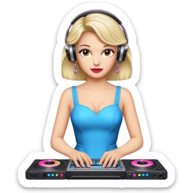 80'S CELEBRITY HORSE WITH DJ DRESS sticker