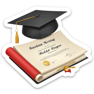 bachelor's degree in nursing sticker