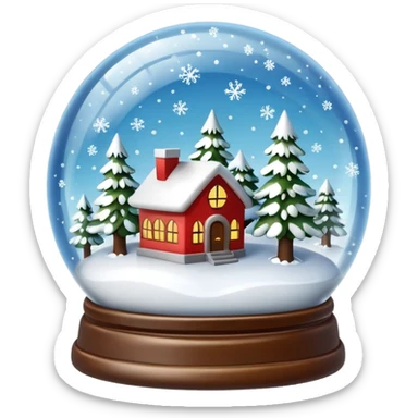 snow globe sticker
