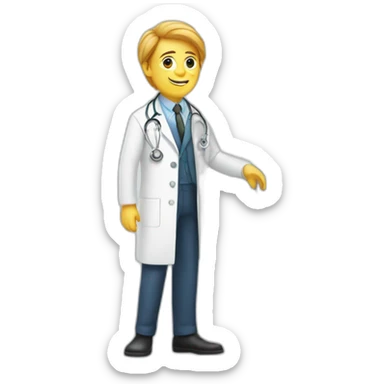 Neurologist and neuron sticker