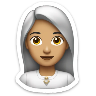 Mujer morena diseñadora sticker