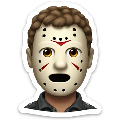 Jason Friday the 13th sticker