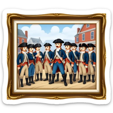 quartering act scene sticker