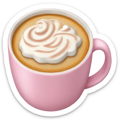 Light pink pumpkin latte sticker