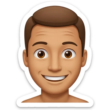 make him smile a bit more sticker