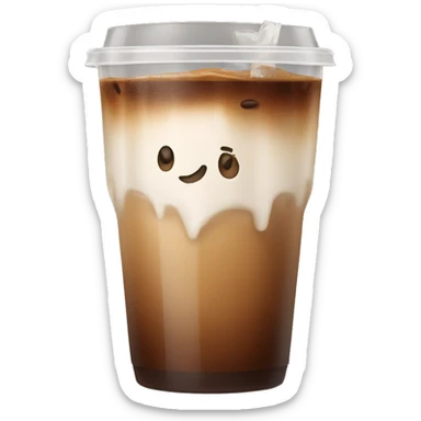 Ice coffee sticker