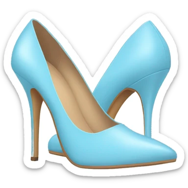 Light blue heels sticker