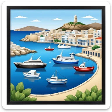 piraeus is a city in athens and it has the main port of athens too sticker