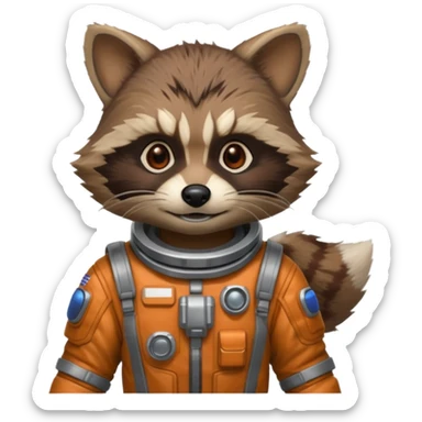 Rocket (racoon) from Guardians of the Galaxy movie sticker