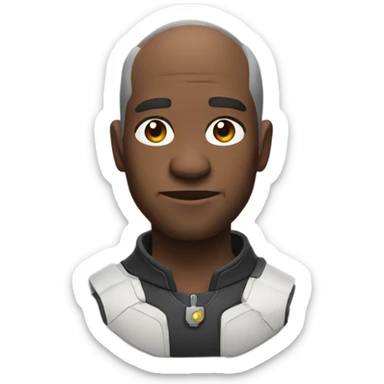 Make an emoji that looks like Winston from overwatch sticker