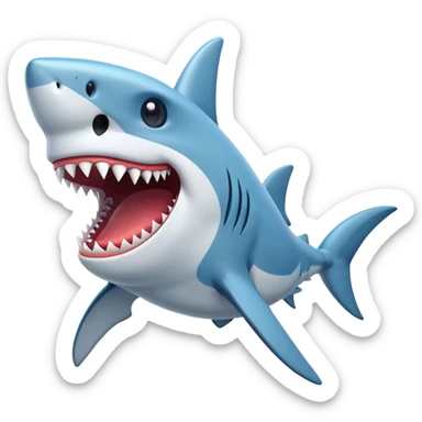 smile shark banshee sticker