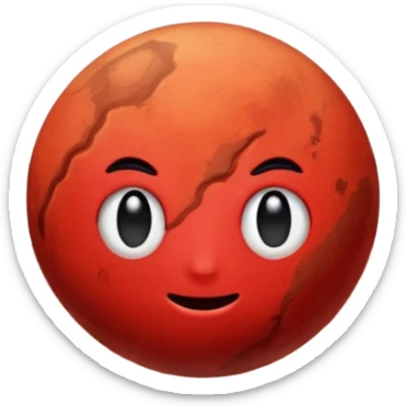 It’s the planet Mars sticker