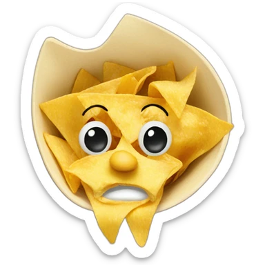 nose nachos sticker