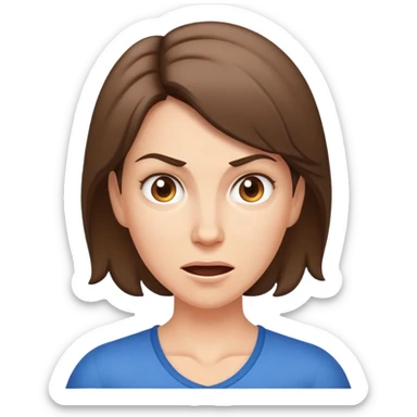 Light brunette fit Mom of boys raging sticker