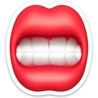 Emoji boca boztezando sticker