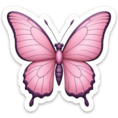 Mariposa rosa pastel  sticker