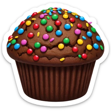 chocolate muffin sticker