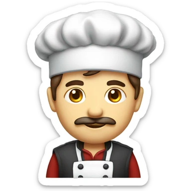 scotsman dressed a chef sticker