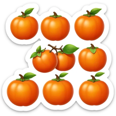 Persimmon and sunshine magic sticker