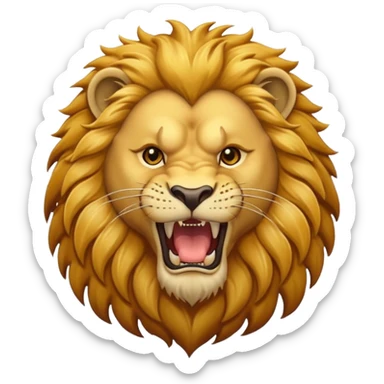 Roaring lion sticker