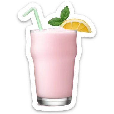 Light pink milk cocktail  sticker