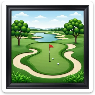 golf course sticker