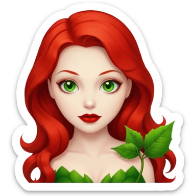 poison ivy face only sticker
