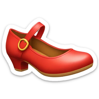 red mary jane shoes sticker