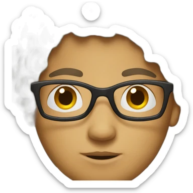  studious person sticker