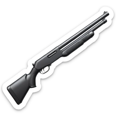 Black shotgun sticker