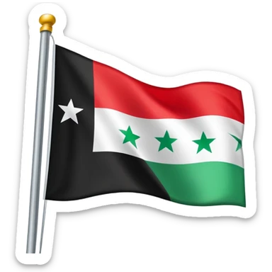 new syria flag sticker