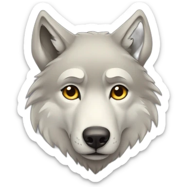 sad-wolf sticker