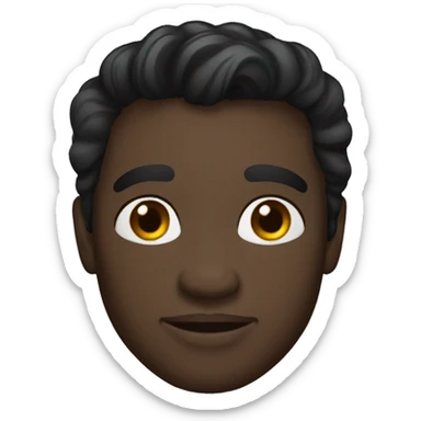 Ligh dark skin men love sticker