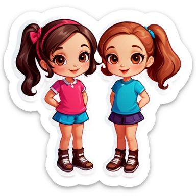 Girls sticker