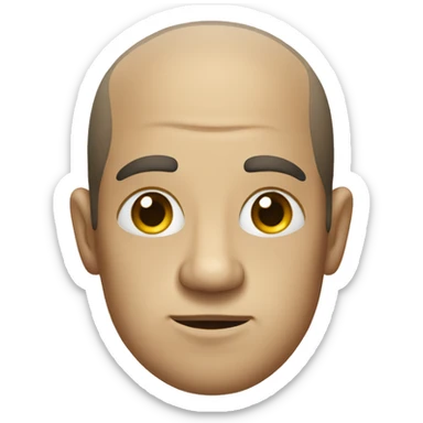 grouper with a receding hairline sticker