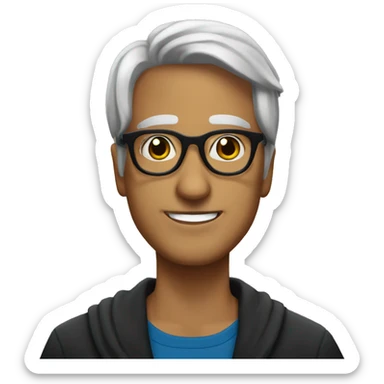 Mexican-man-with-glasses heis from ravenclaw sticker