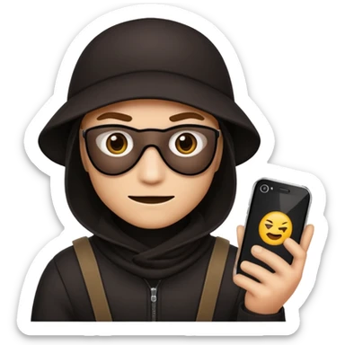 Robber iPhone emoji sticker