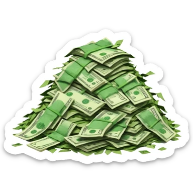 The money that has been wasted sticker