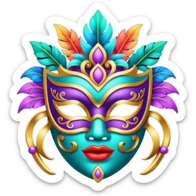 Festival Mask sticker