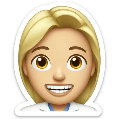 dentist women sticker