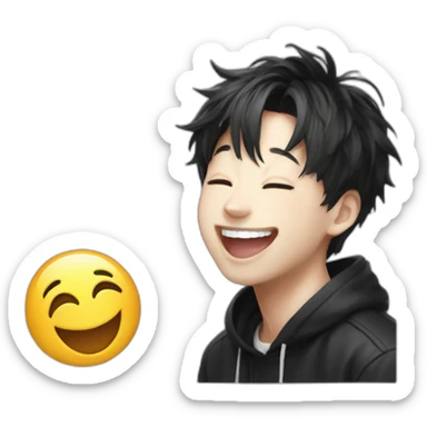Jungkook laughing sticker